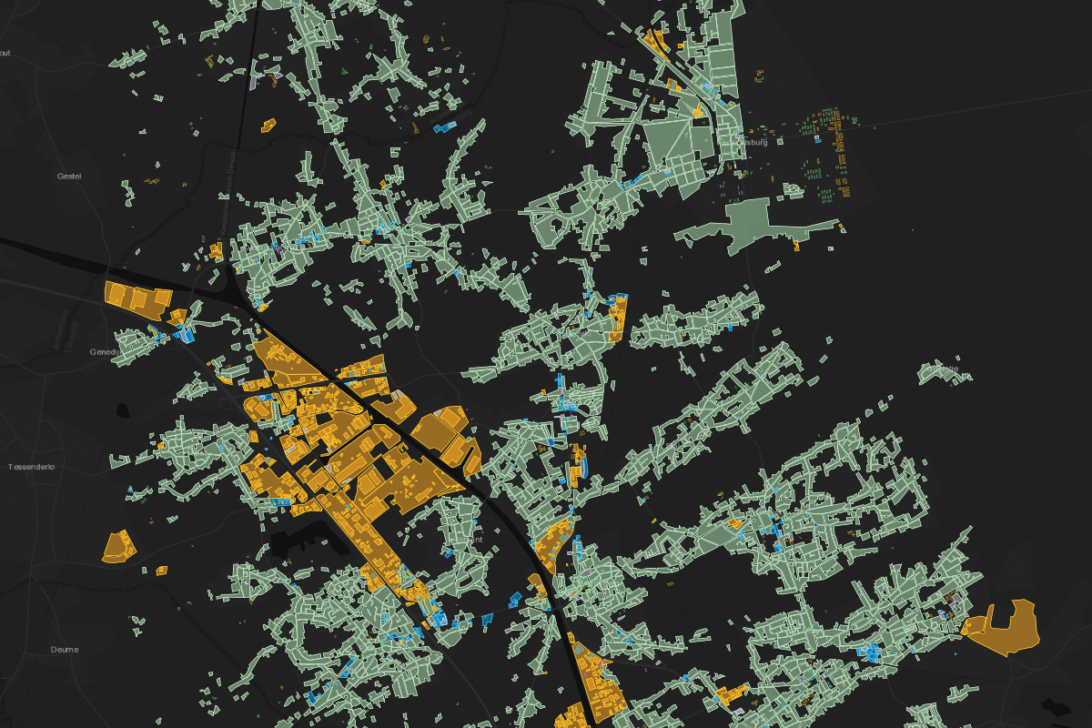 Zoning map of Beverlo, Belgium