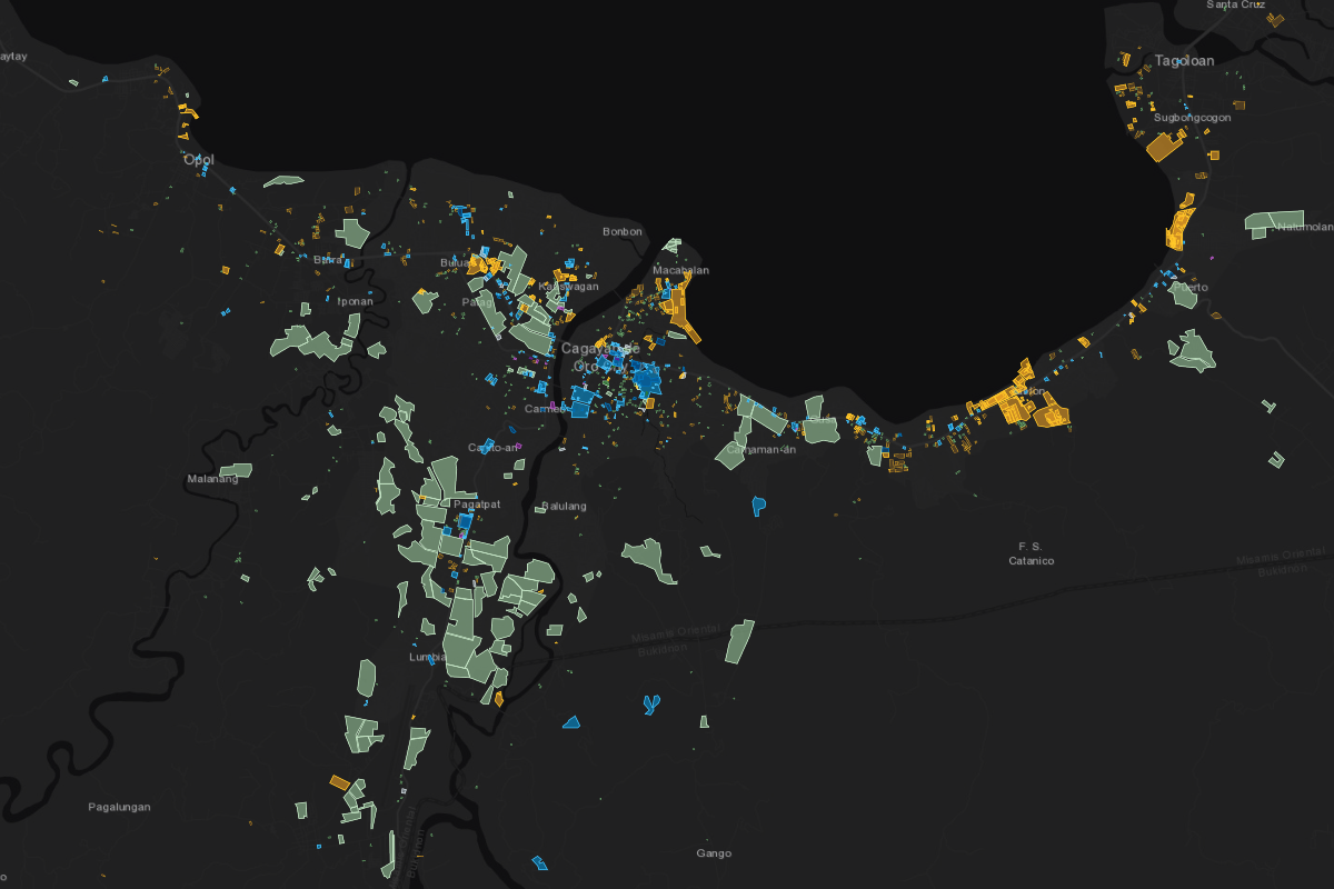 Zoning map of Cagayan de Oro, Philippines