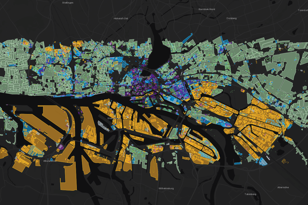 Zoning map of Hamburg, Germany