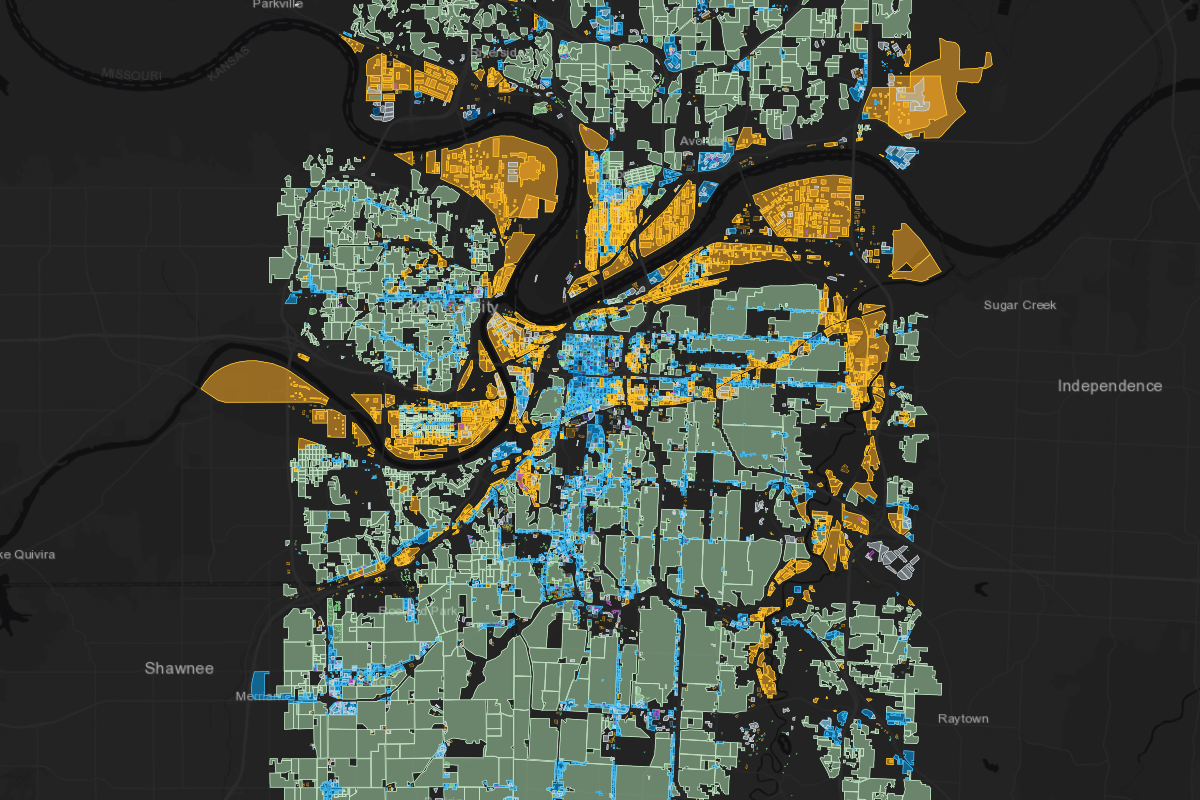 Zoning map of Kansas City, MO