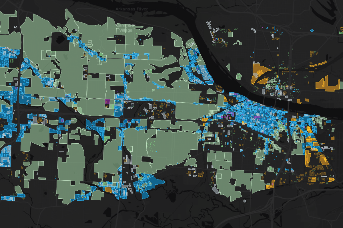 Zoning map of Little Rock, AR