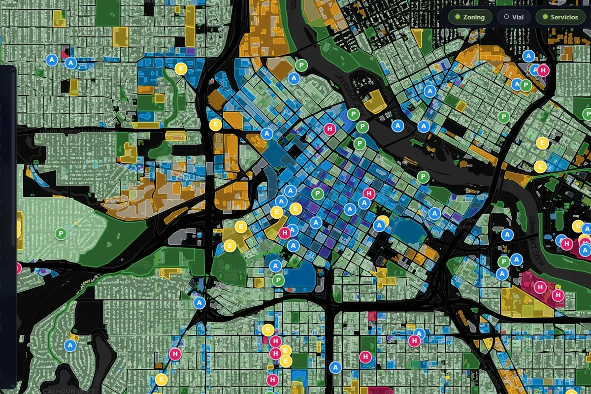 Zoning map of Minneapolis, MN