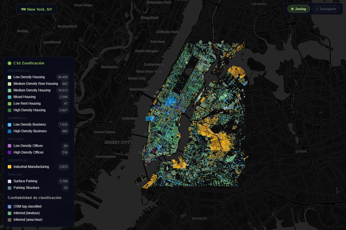 Zoning map of New York, NY