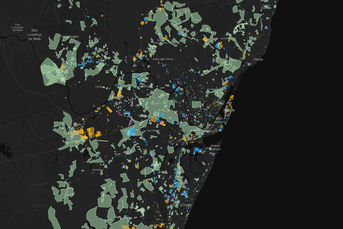 Zoning map of Recife, Brazil