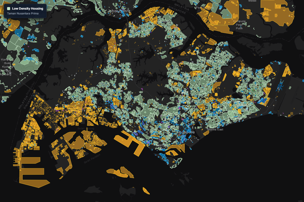 Zoning map of Singapore
